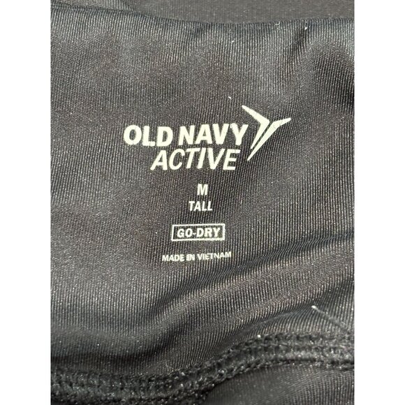 Old Navy Active Black Go-Dry Leggings M Tall - Picture 3 of 12